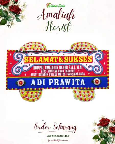 Papan Bunga Ucapan Selamat Air Kumbang