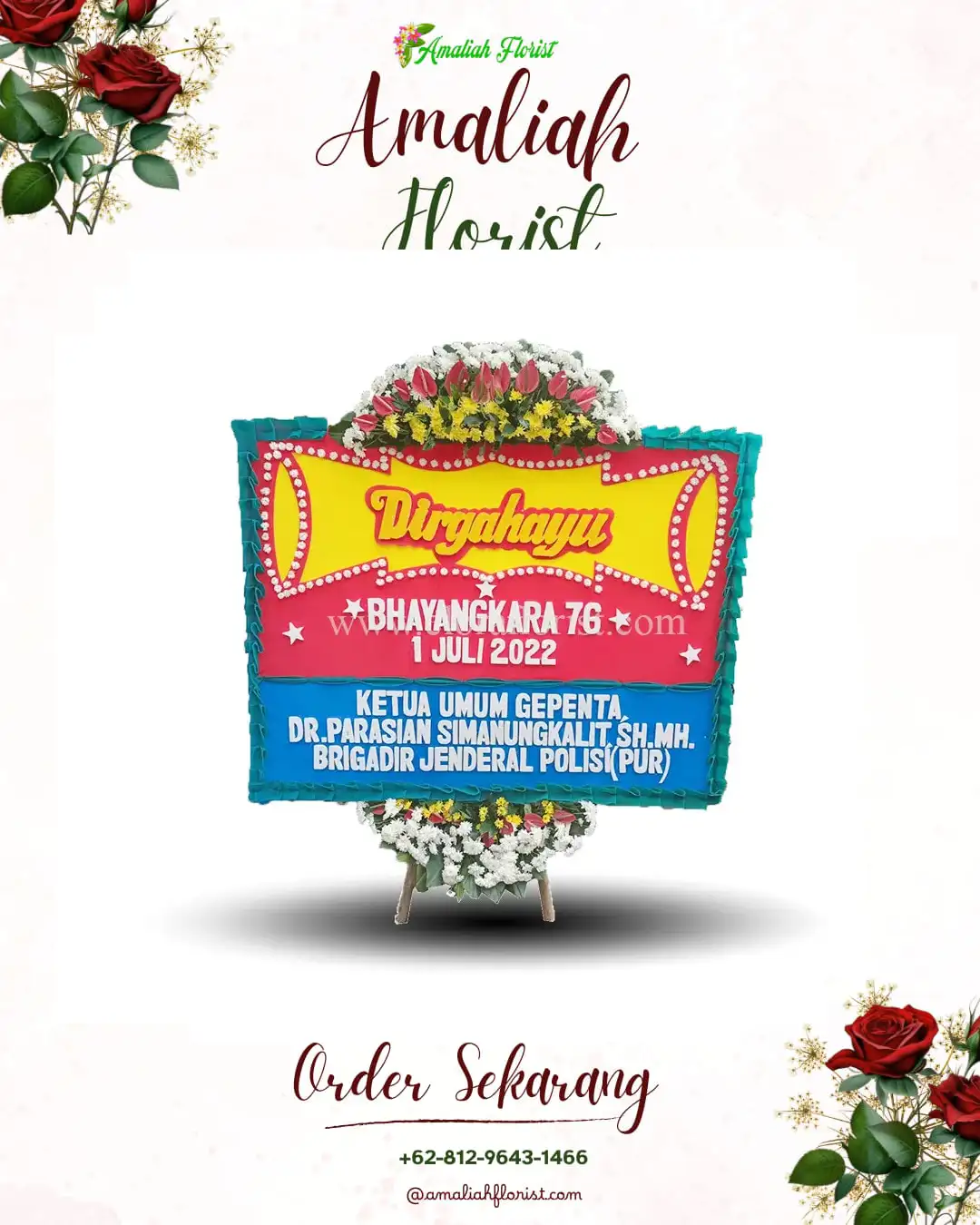 Papan Bunga HUT Ulang Tahun Air Kumbang